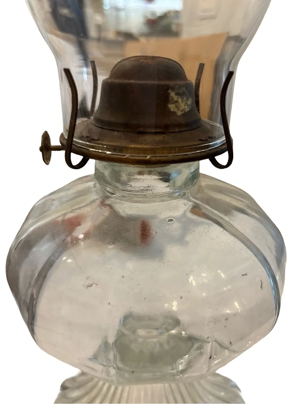 Antique Oil/Kerosene Tall Glass Farmhouse Ranch Country Collectible Lantern